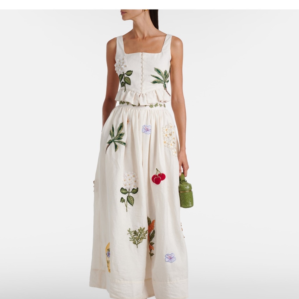 Agua by Agua Bendita TANGELO WILD MAXI SKIRT

Embroidered Appliqués - Picture 9 of 13